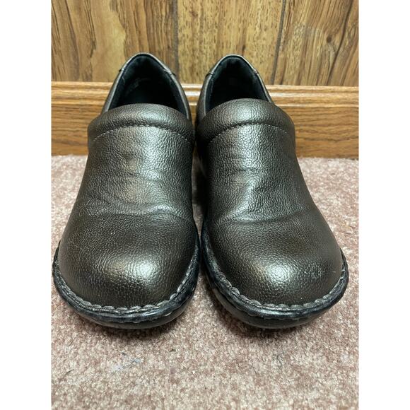 B.O.C. women’s clogs Size 6 slip on metallic green gold - Picture 4 of 13